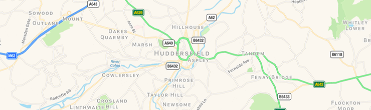 Huddersfield map